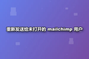 重新发送给未打开的 mailchimp 用户